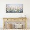 Americanflat Floral Canvas Wall Art Featuring White Wildflowers with Hand-Painted Accents - Gallery Wrap - Green, Beige and Blue - Modern Wall Art